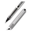 Uni-Ball Stick Roller Ball Pen, Fine 0.7mm, Blk Ink, Blk/Gray Barrel, PK12 60126